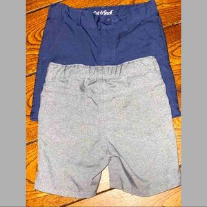 Gray and blue dry fit shorts